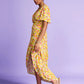 POM Amsterdam Pomegranate Dress in Yellow - the tartan fox