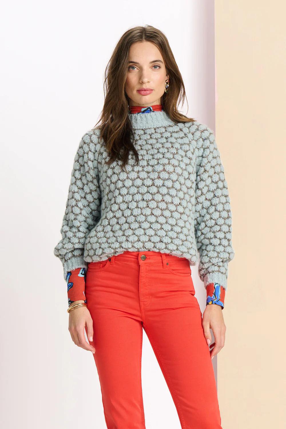 POM Amsterdam Pull Over in Ice Blue - the tartan fox