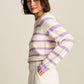 POM Amsterdam Pullover in Purple Stripe - the tartan fox