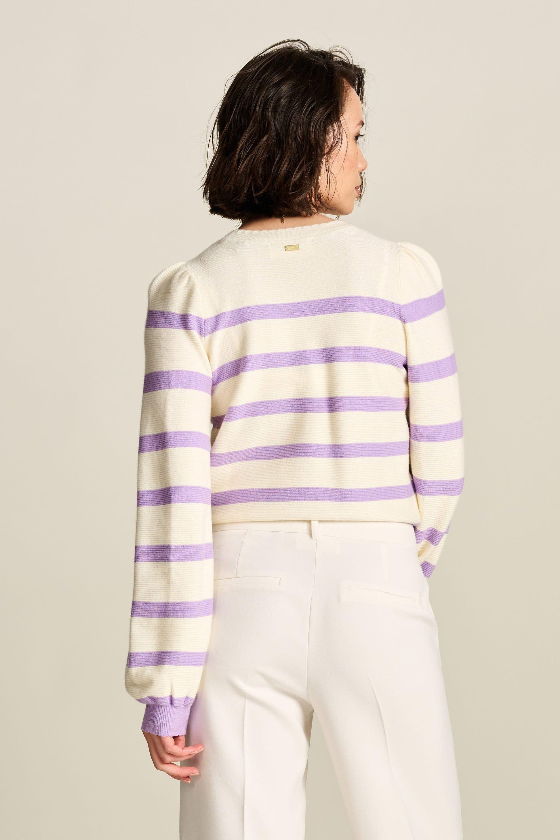 POM Amsterdam Pullover in Purple Stripe - the tartan fox