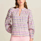 POM Amsterdam Top in Checks Pink - the tartan fox