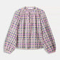 POM Amsterdam Top in Checks Pink - the tartan fox