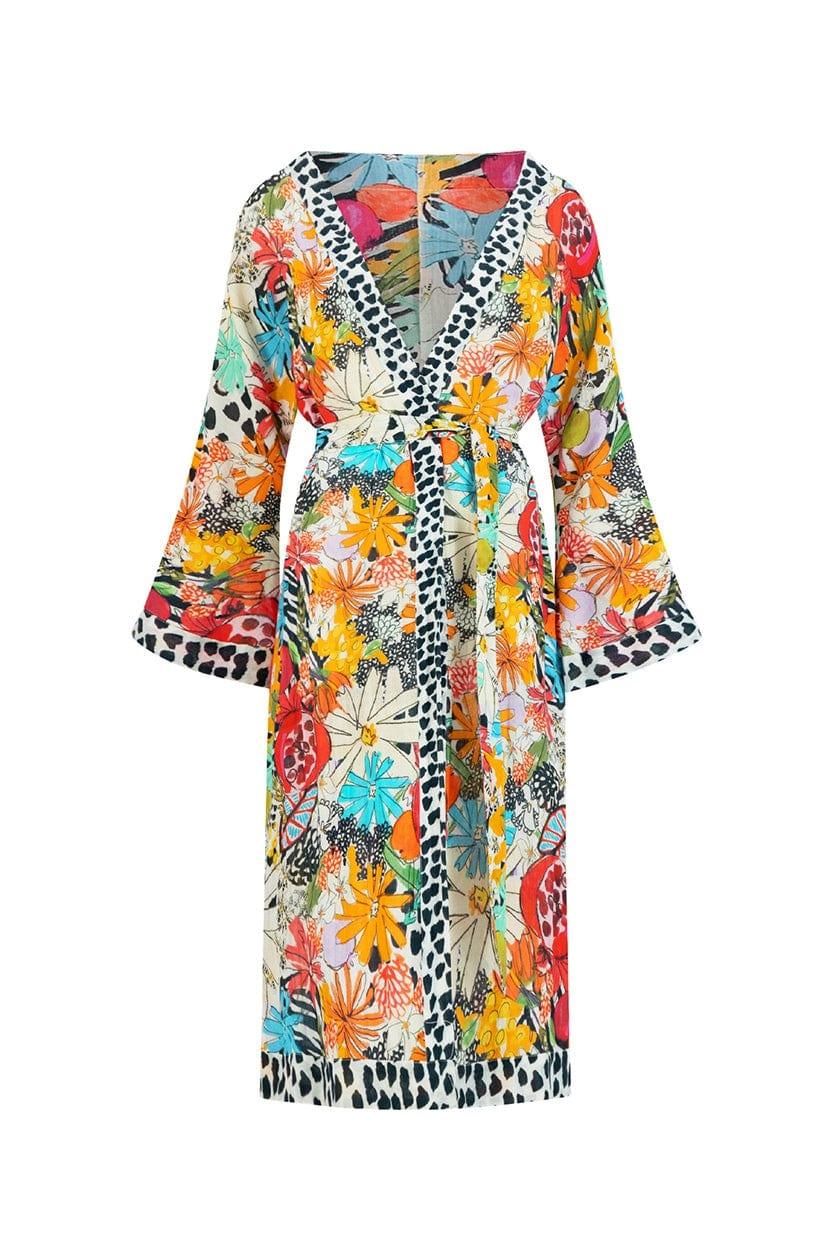 POM Amsterdam Tropical Bouquet Kimono - the tartan fox