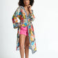 POM Amsterdam Tropical Bouquet Kimono - the tartan fox