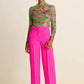 POM Amsterdam Wide Leg Pant in Pink Glow - the tartan fox