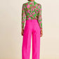 POM Amsterdam Wide Leg Pant in Pink Glow - the tartan fox