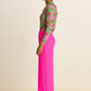 POM Amsterdam Wide Leg Pant in Pink Glow - the tartan fox