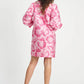 POM Jacquard Dress in Floral Raspberry - the tartan fox