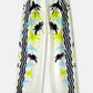 POM Wide Leg Pants Artisan Lime and White - the tartan fox
