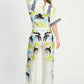 POM Wide Leg Pants Artisan Lime and White - the tartan fox
