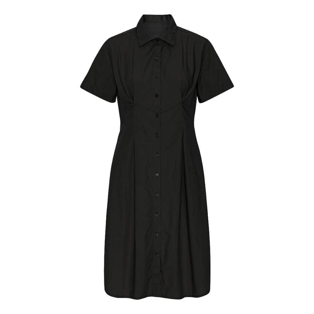 Project AJ117 Hansine Shirt Dress in Black - the tartan fox