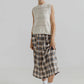 Project AJ117 Madge Skirt in Indigo Check - the tartan fox