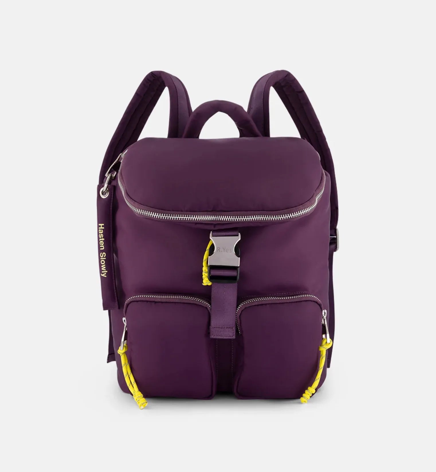 Radical Yes Pack the Stars Recycled Nylon Backpack in Midnight Plum - the tartan fox