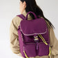 Radical Yes Pack the Stars Recycled Nylon Backpack in Midnight Plum - the tartan fox