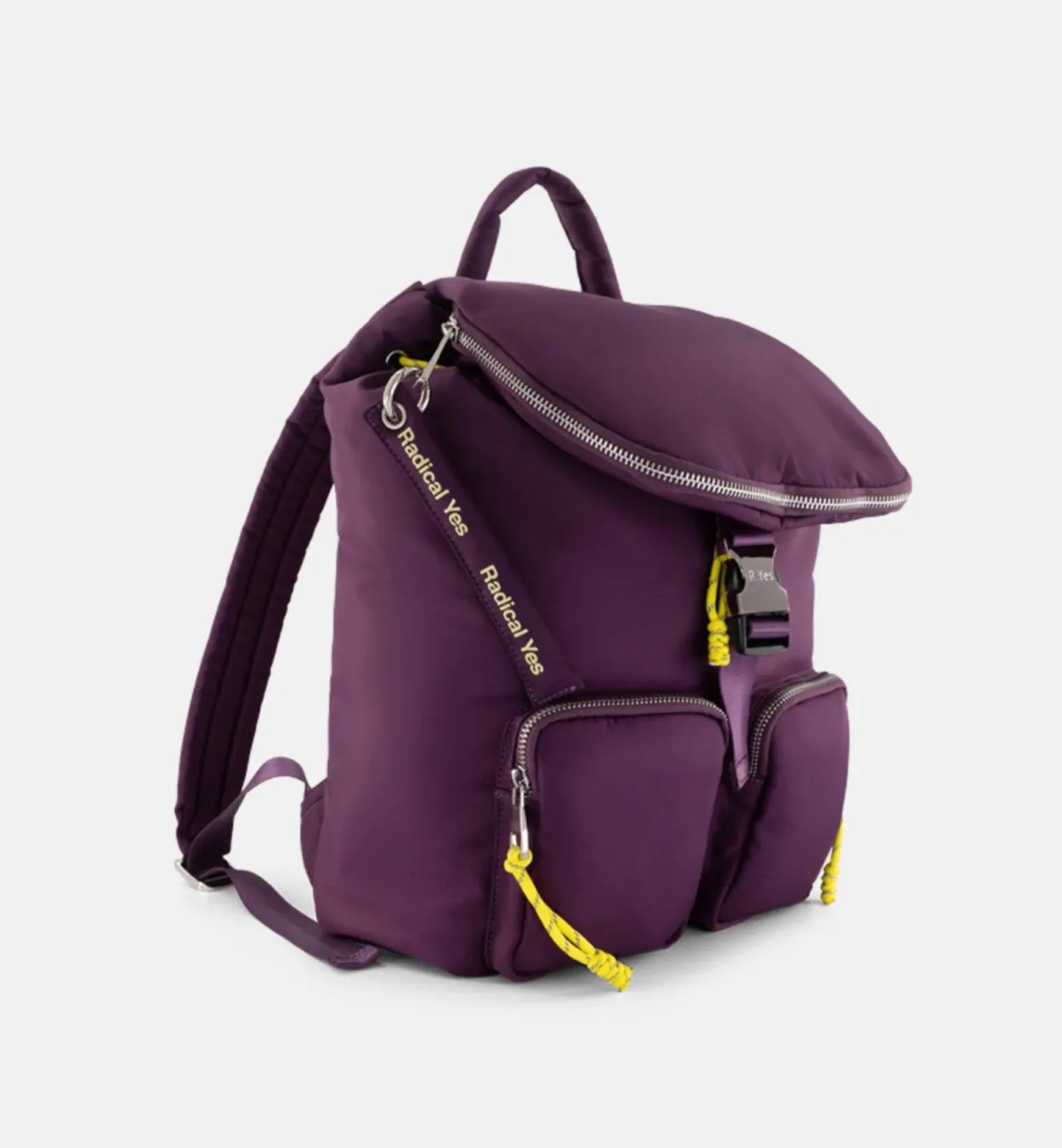 Radical Yes Pack the Stars Recycled Nylon Backpack in Midnight Plum - the tartan fox