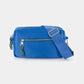 Radical Yes True North Nylon Clutch in Retro Blue Sporty Satin - the tartan fox