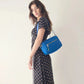 Radical Yes True North Nylon Clutch in Retro Blue Sporty Satin - the tartan fox