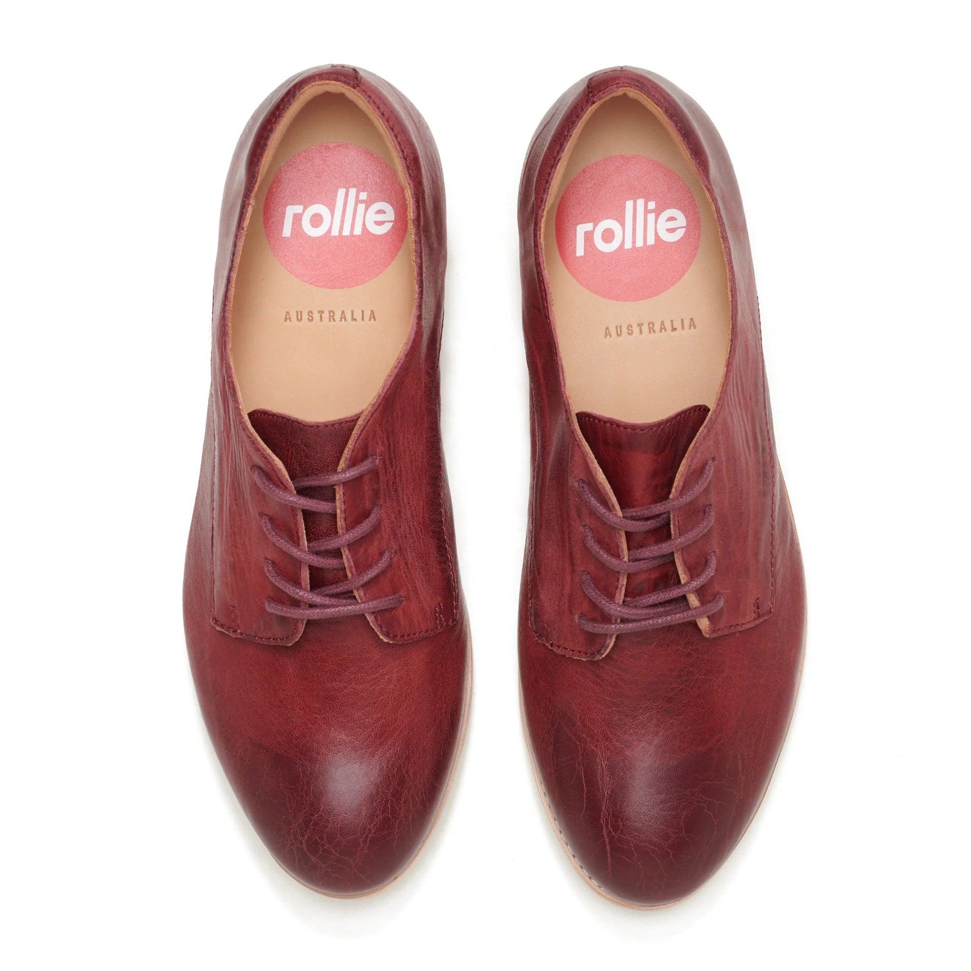 Rollie Derby Supersoft in Vintage Deep Red - the tartan fox