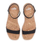 Rollie Sandal Cork Black - the tartan fox