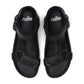 Rollie Sandal Tooth Wedge in Black/Pink - the tartan fox