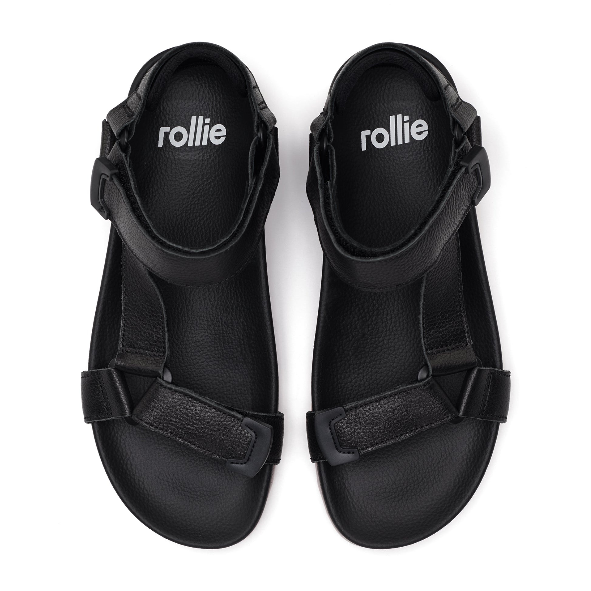 Rollie Sandal Tooth Wedge in Black/Pink - the tartan fox
