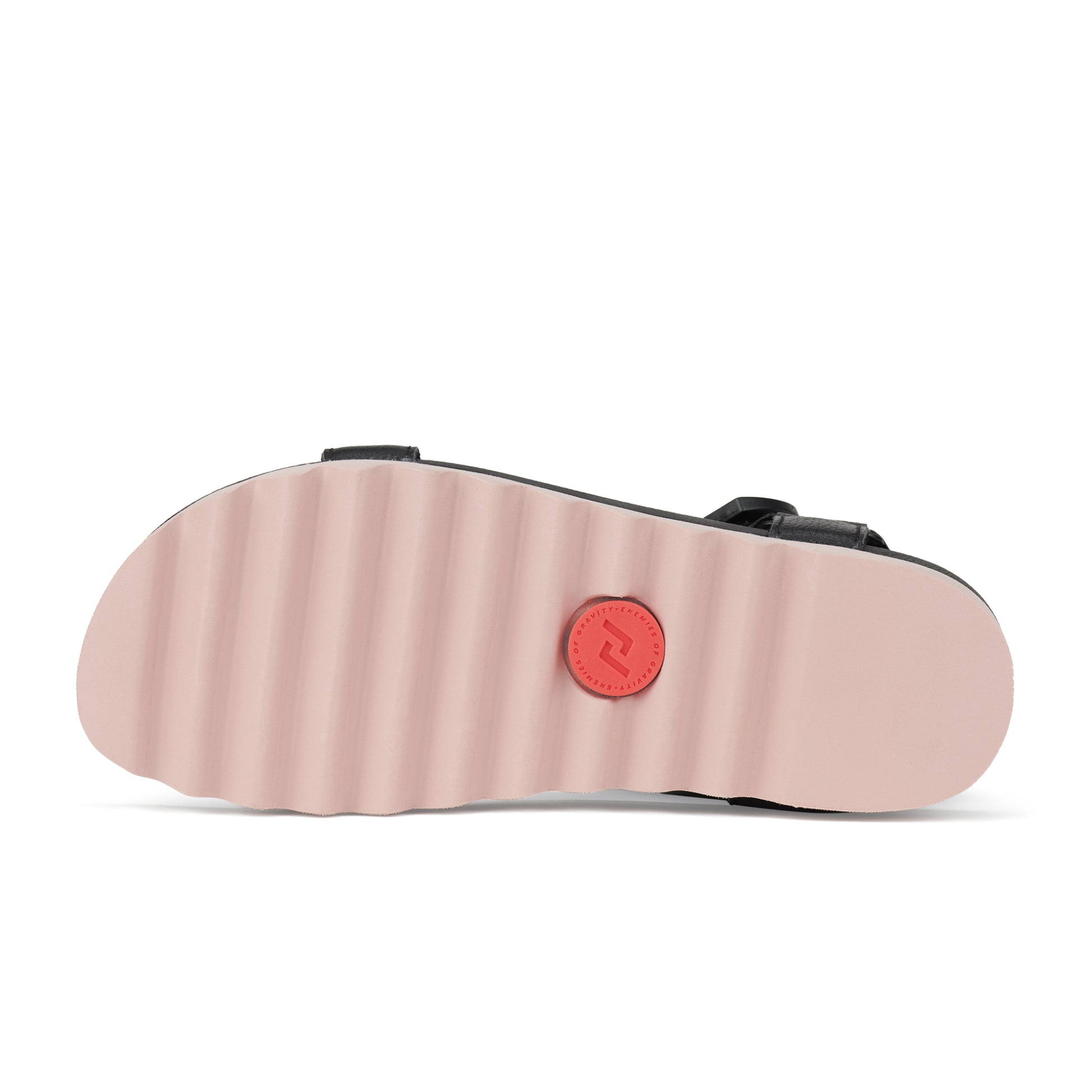 Rollie Sandal Tooth Wedge in Black/Pink - the tartan fox