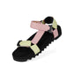 Rollie Sandal Tooth Wedge in Sorbet - the tartan fox