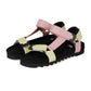 Rollie Sandal Tooth Wedge in Sorbet - the tartan fox
