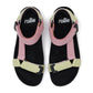 Rollie Sandal Tooth Wedge in Sorbet - the tartan fox