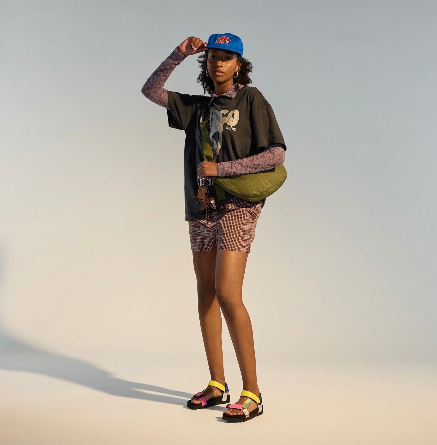 Rollie Sandal Tooth Wedge Mix Metallic