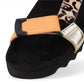 Rollie Sandal Tooth Wedge Multi Leopard
