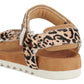 Rollie Sandal Tooth Wedge Neutral Leopard