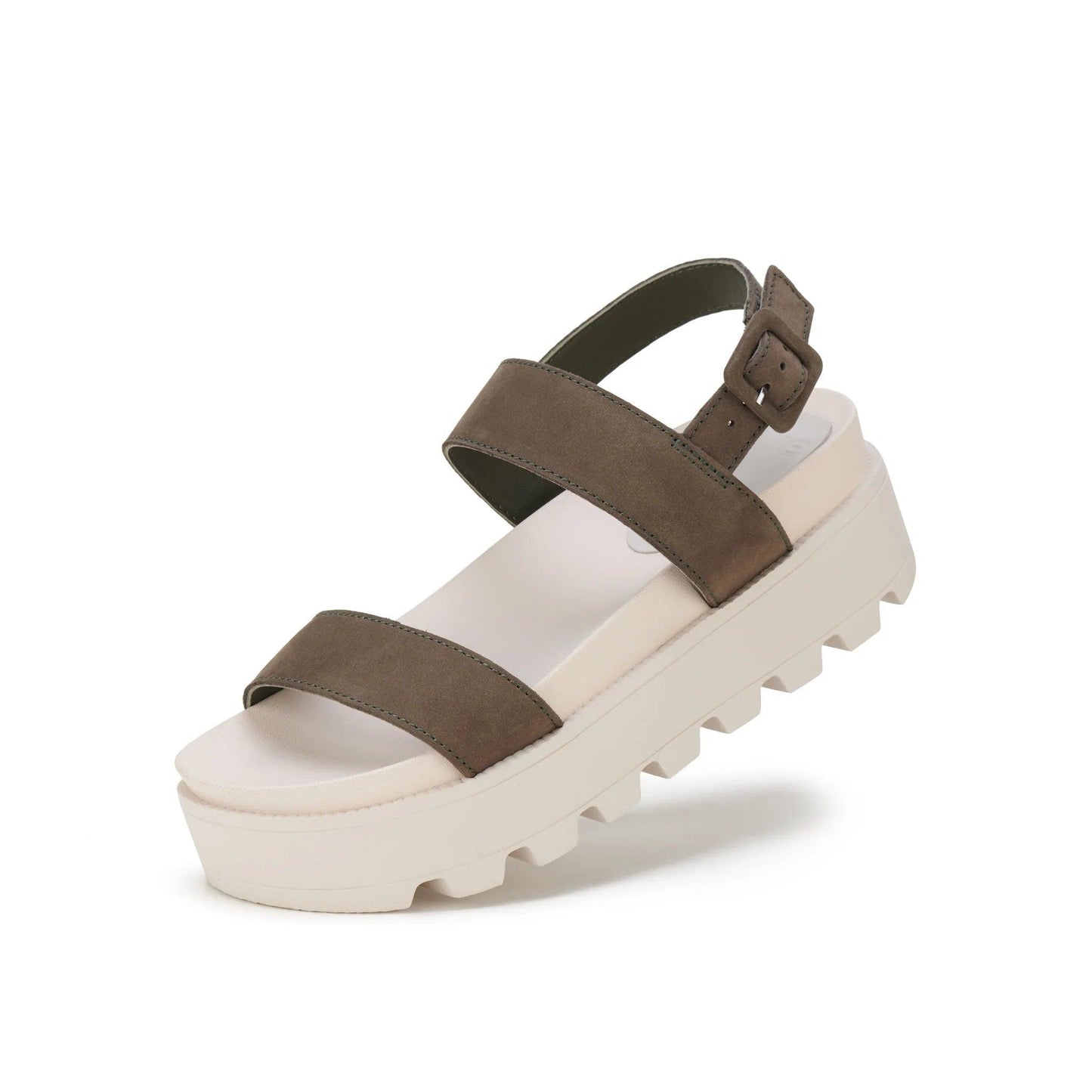 Rollie Zeze Wedge Strap Sandal in Khaki - the tartan fox