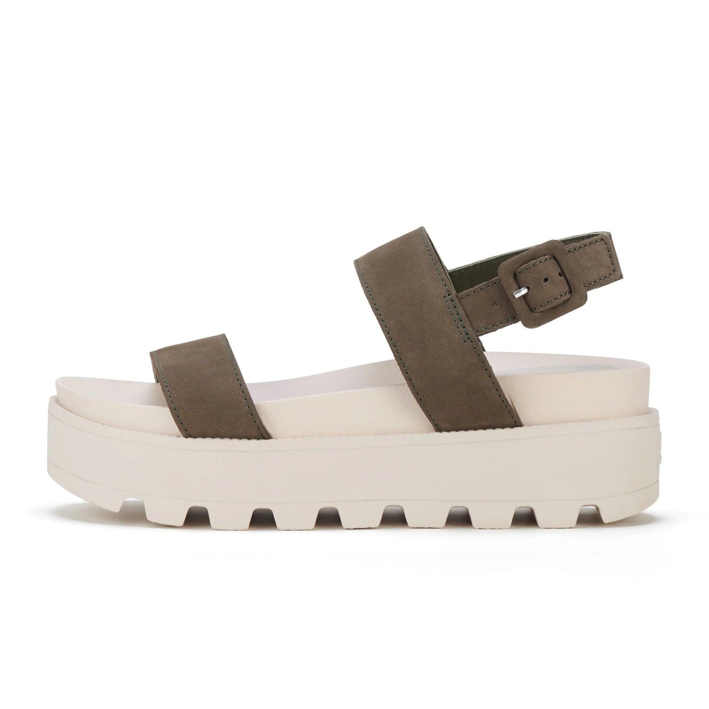 Rollie Zeze Wedge Strap Sandal in Khaki - the tartan fox