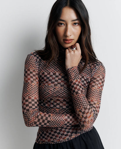 Romy Blake Top in Checkmate - the tartan fox