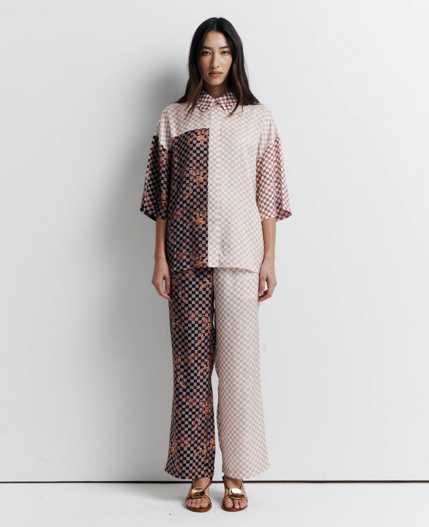 Romy June Shirt in Checkmate Dreams - the tartan fox