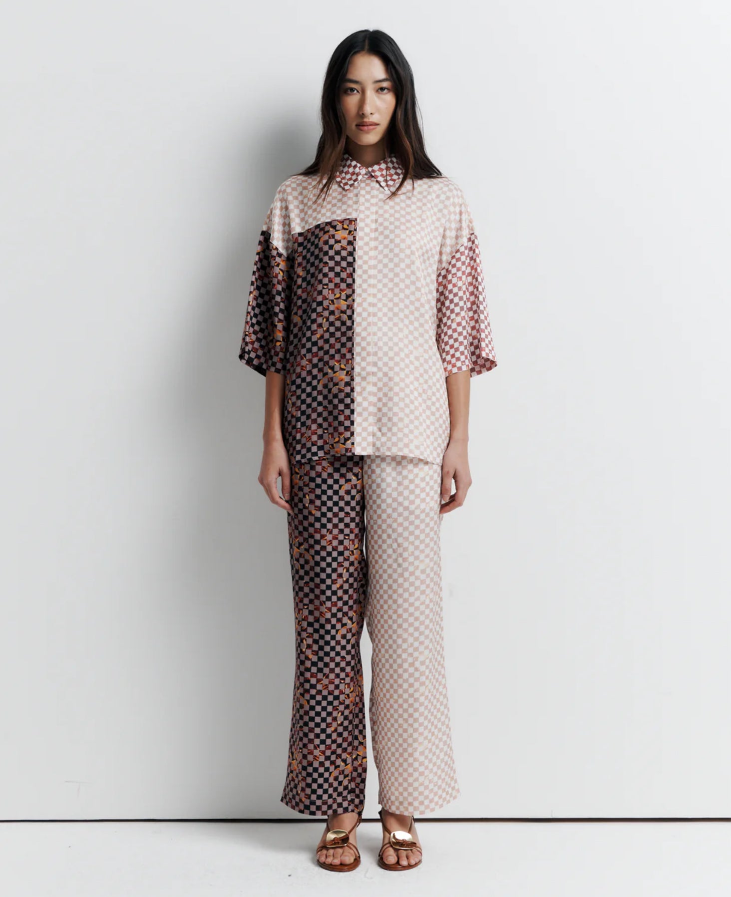 Romy June Shirt in Checkmate Dreams - the tartan fox