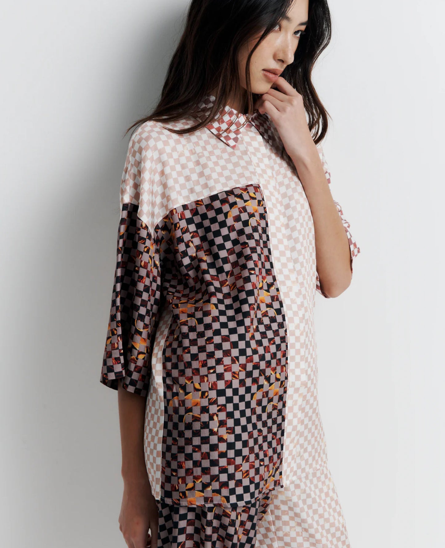 Romy June Shirt in Checkmate Dreams - the tartan fox