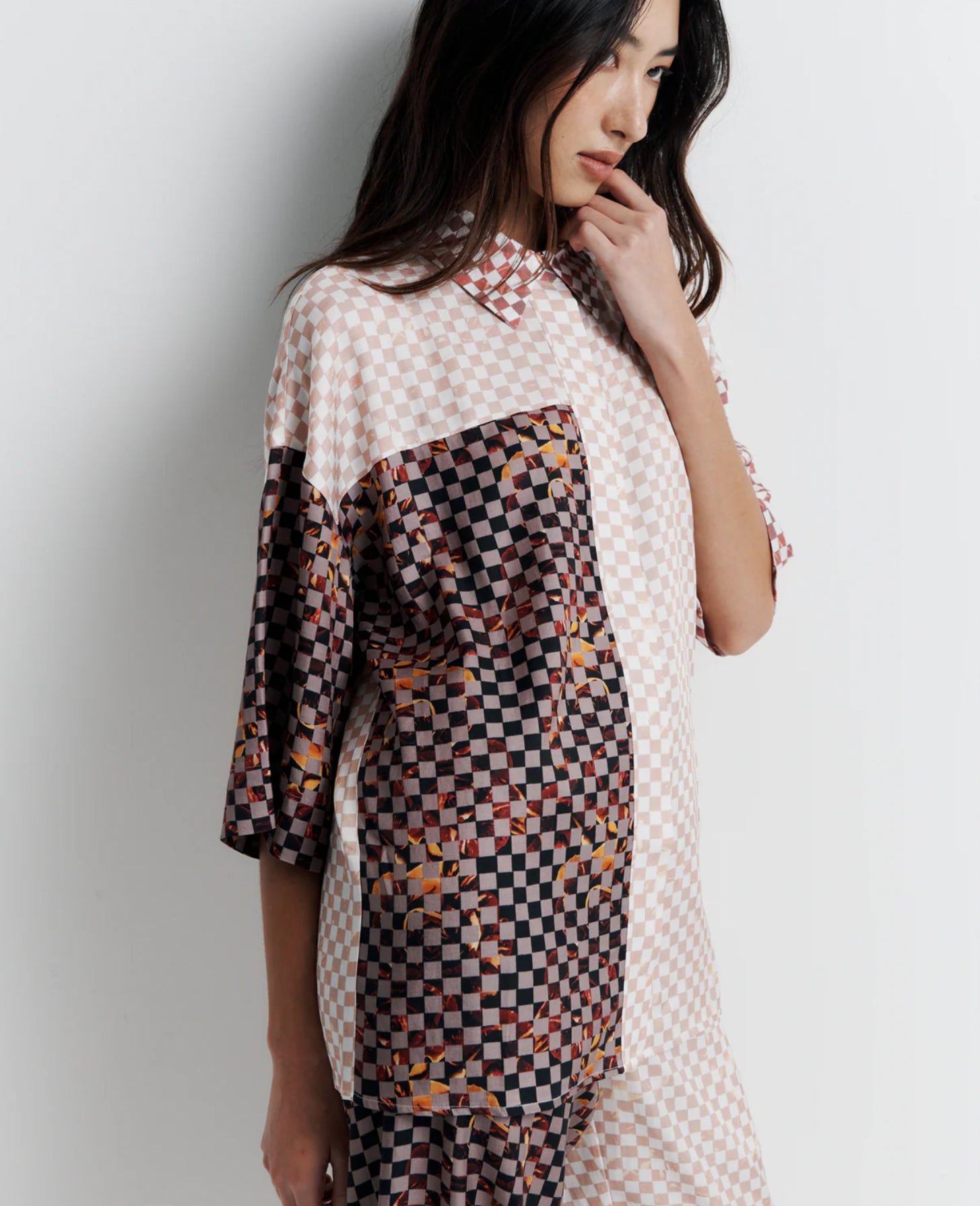 Romy June Shirt in Checkmate Dreams - the tartan fox