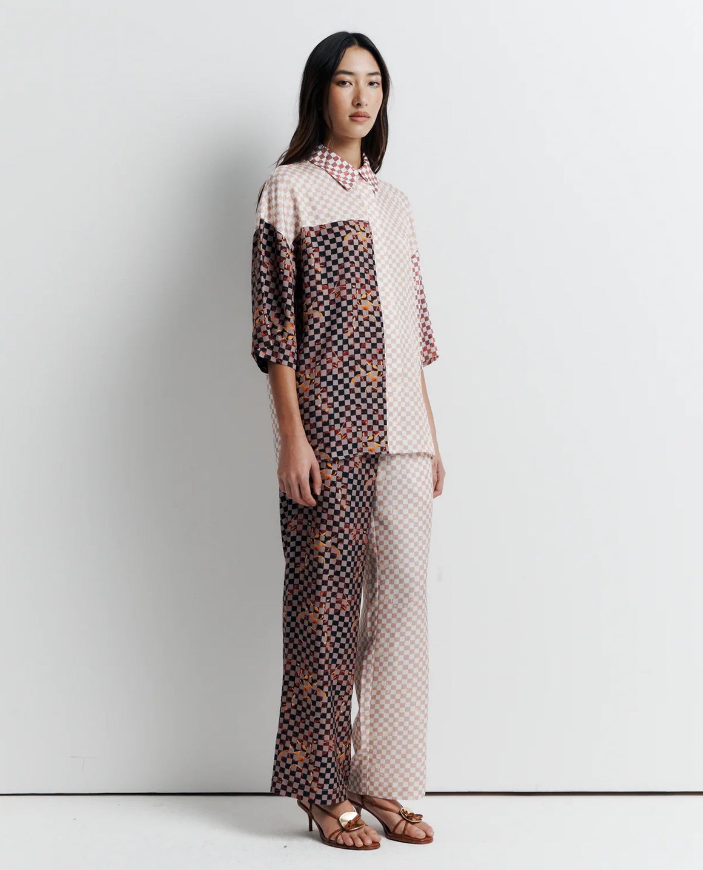 Romy June Shirt in Checkmate Dreams - the tartan fox