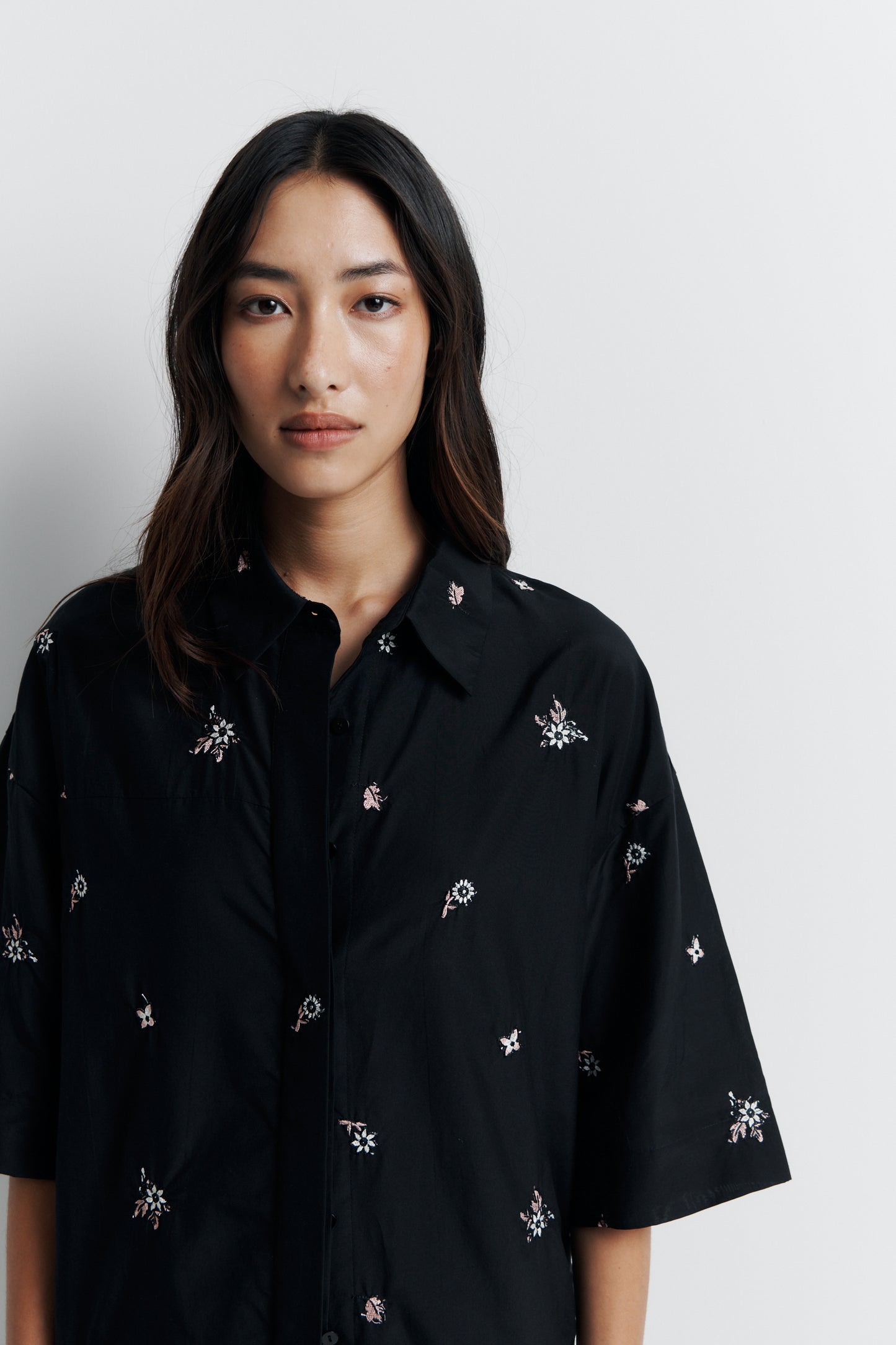 Romy June Shirt in Nightshade Bloom - the tartan fox