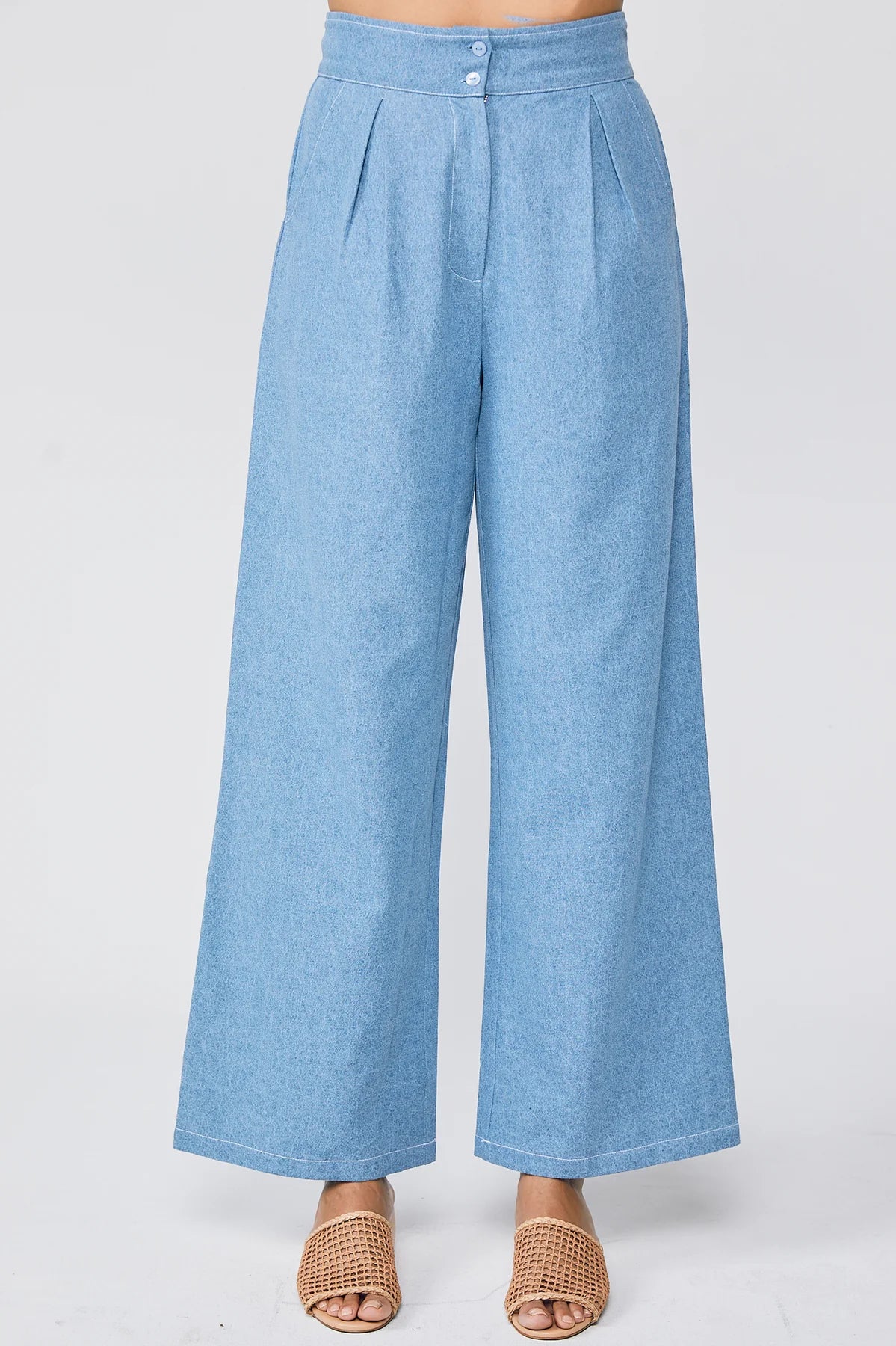 Rue Stiic Ariel Chambray Pants - the tartan fox