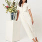 Rue Stiic Daisy Embro Jumpsuit in Off White - the tartan fox