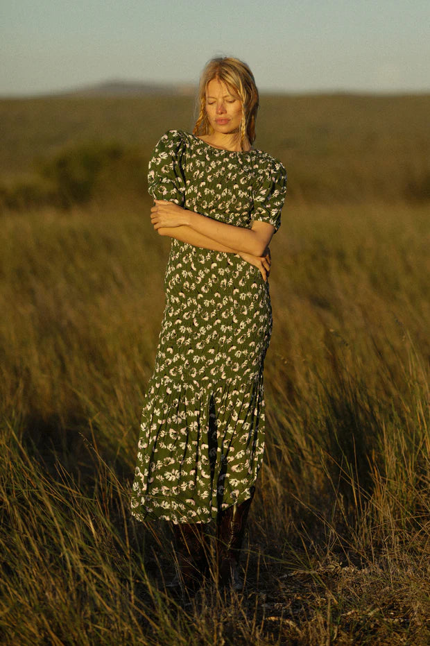 Rue Stiic Isabella Maxi Smock Dress in Garden Bloom - the tartan fox