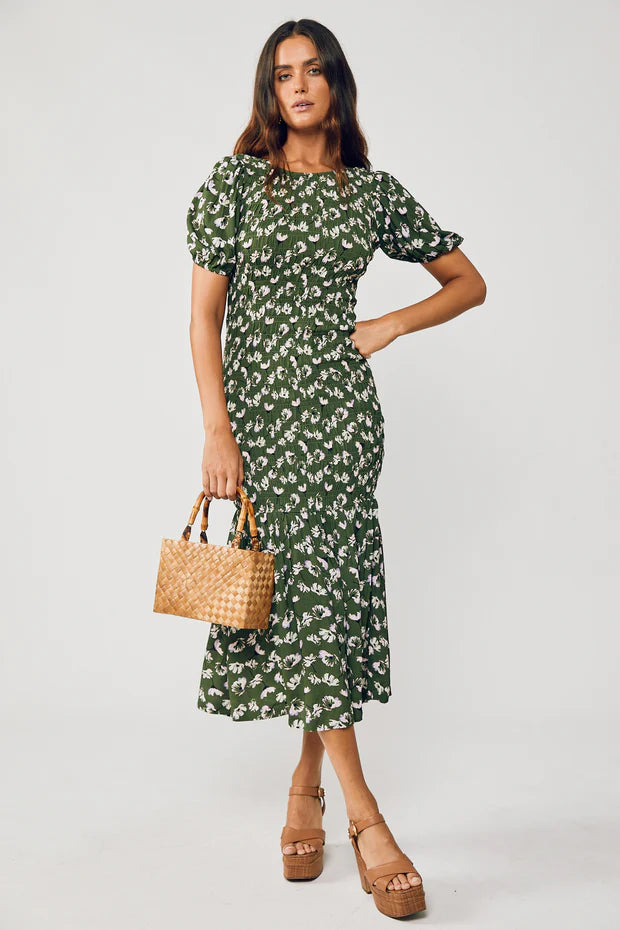 Rue Stiic Isabella Maxi Smock Dress in Garden Bloom - the tartan fox