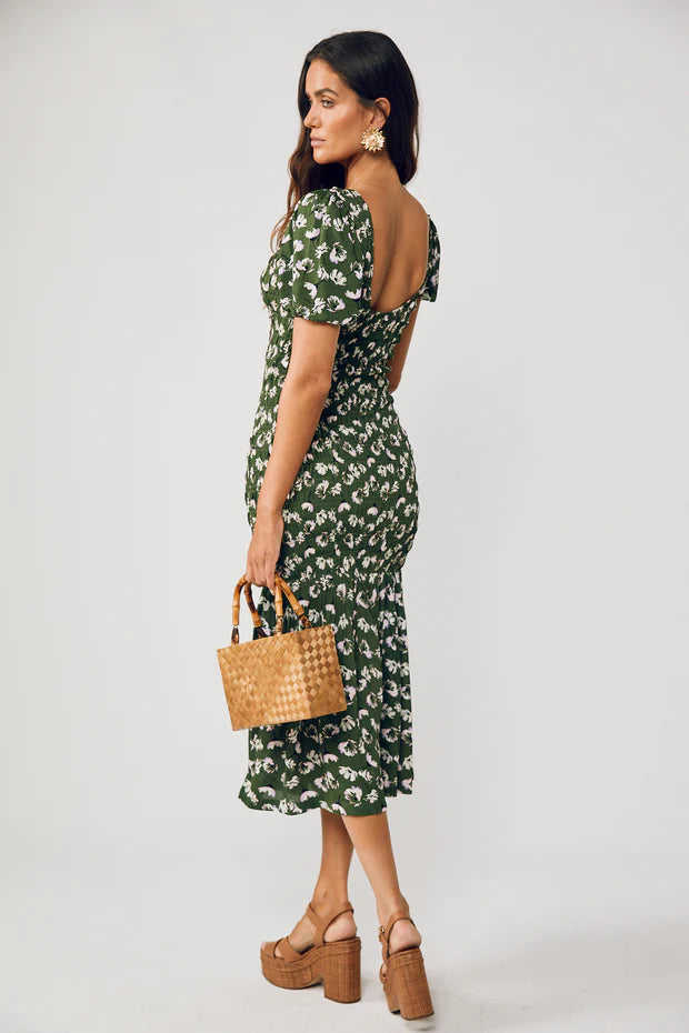 Rue Stiic Isabella Maxi Smock Dress in Garden Bloom - the tartan fox