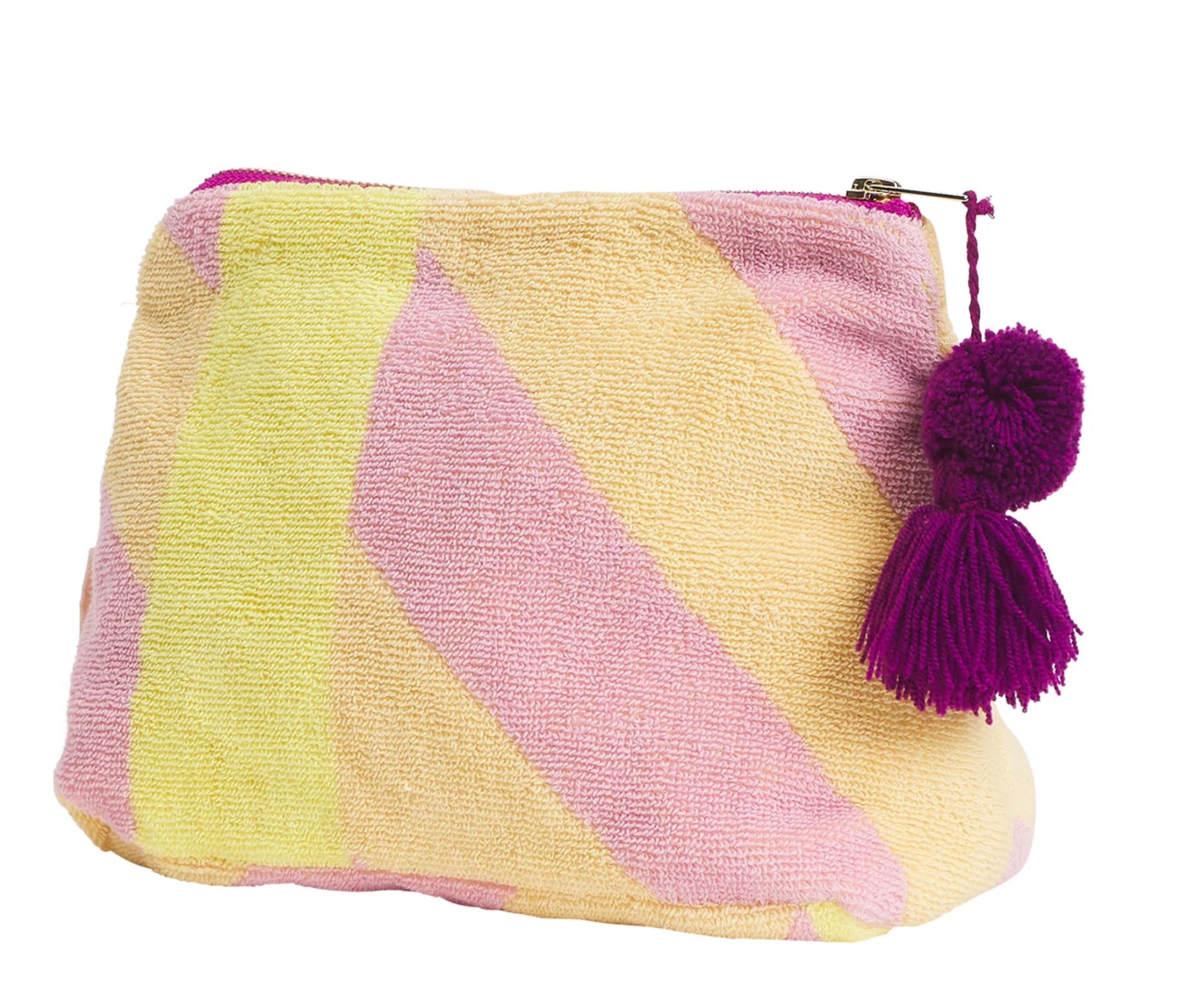 Sage and Clare Jarita Terry Pouch in Mauve Extra Large - the tartan fox