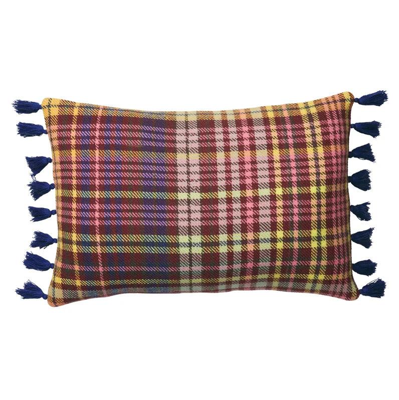 Sage and Clare Telma Woven Cushion - the tartan fox