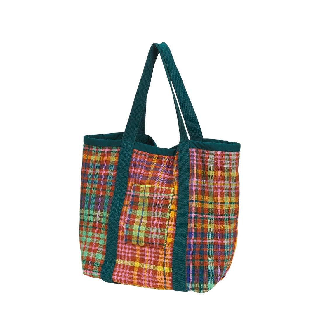 Sage and Clare Telma Woven Tote - the tartan fox