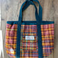 Sage and Clare Telma Woven Tote - the tartan fox